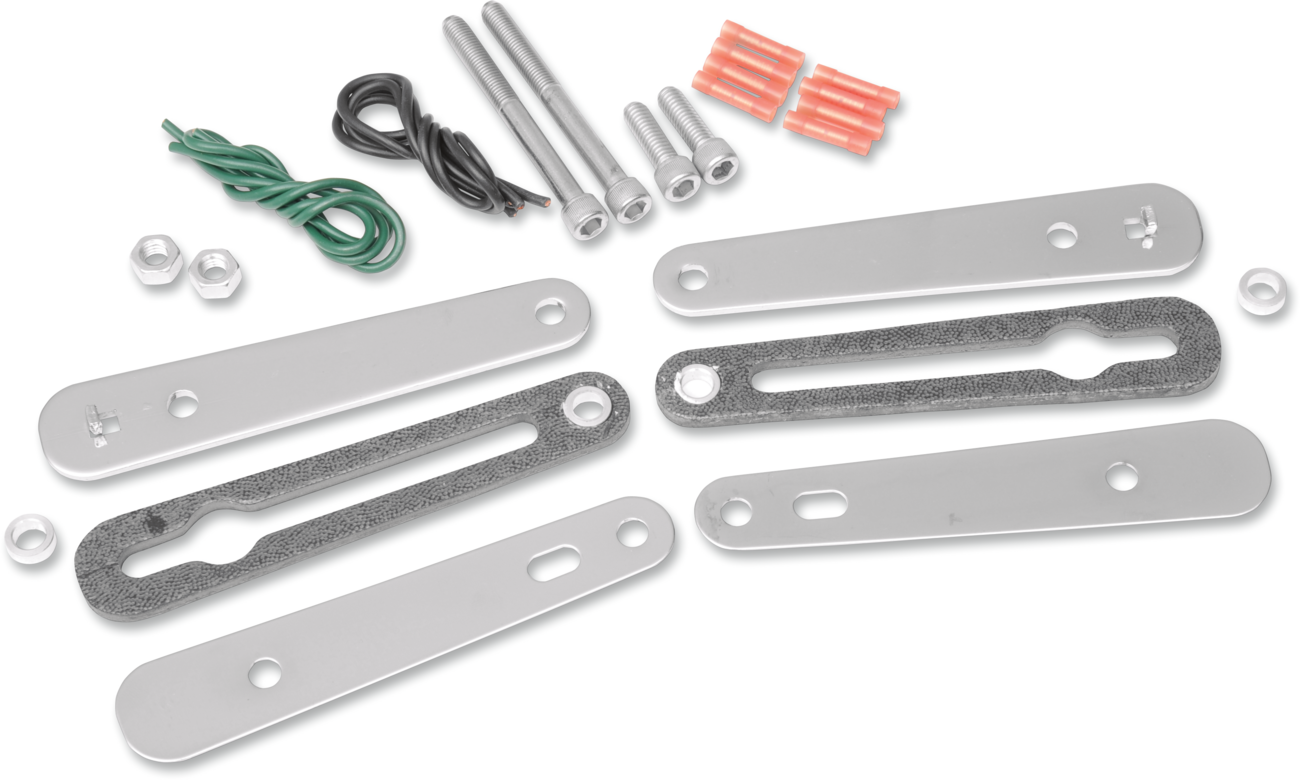 Turn Signal Relocation Kit - Dyna - Chrome