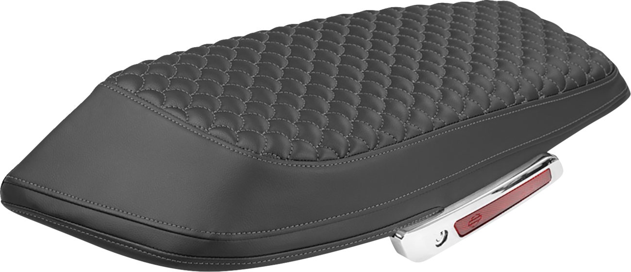 Saddlebag Lid Covers - Dragon Scale - Gray Stitch - FLH/FLT '23-'25