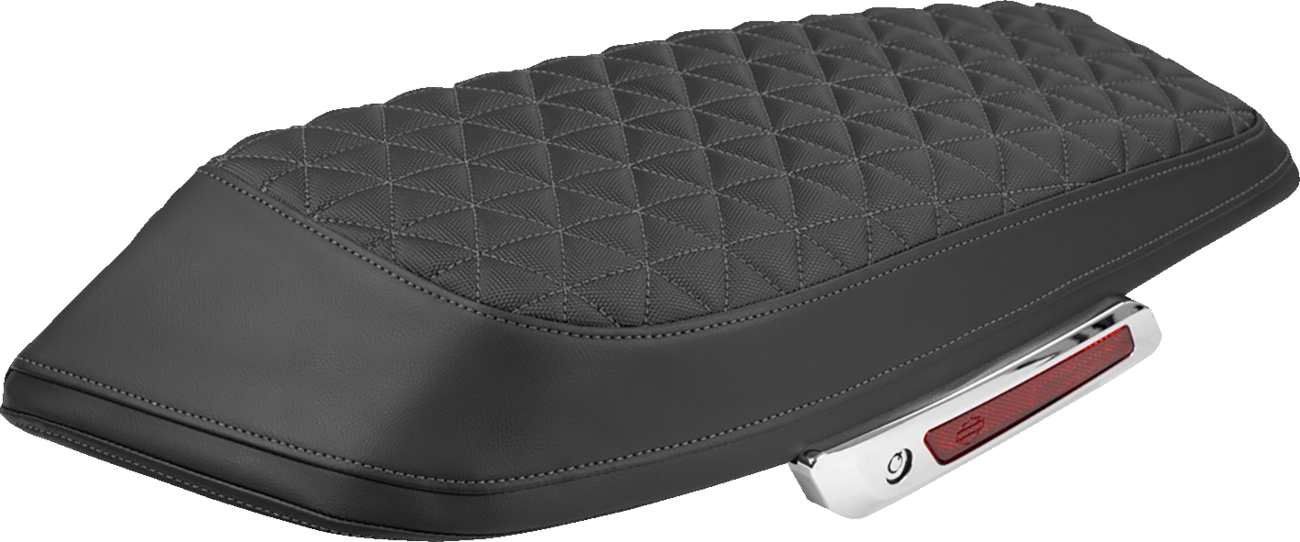 Saddlebag Lid Covers - Tri-Gripper - Gray Stitch - FLH/FLT '23-'25