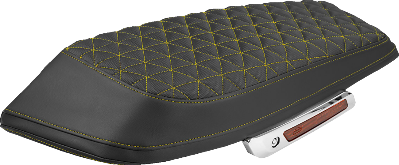 Saddlebag Lid Covers - Tri-Gripper - Gold Stitch - FLH/FLT '23-'25
