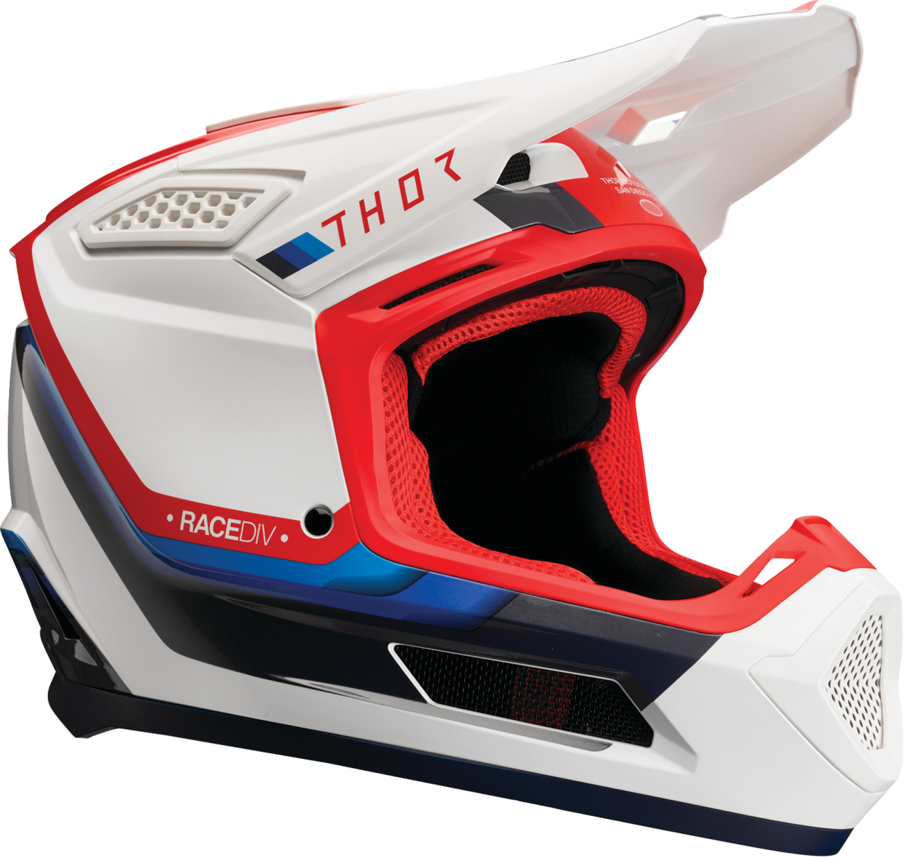 Fleet Helmet - Defy - White/Red/Blue - 2XL