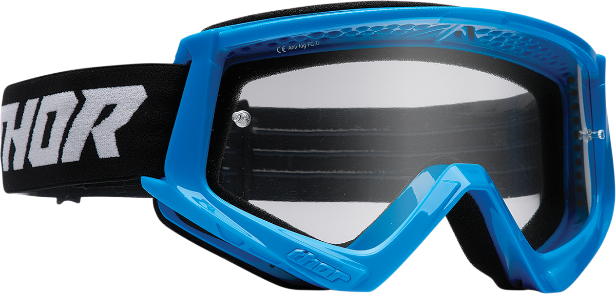 Combat Goggle - Racer - Blue/Black - Clear Lens