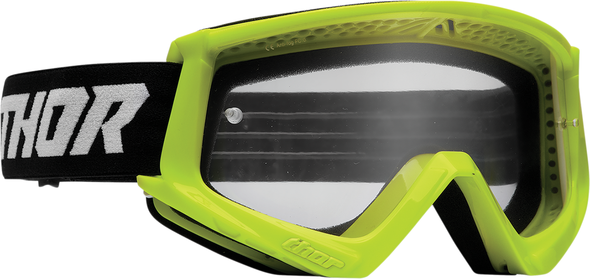 Combat Goggle - Racer - Flo Acid/Black - Clear Lens