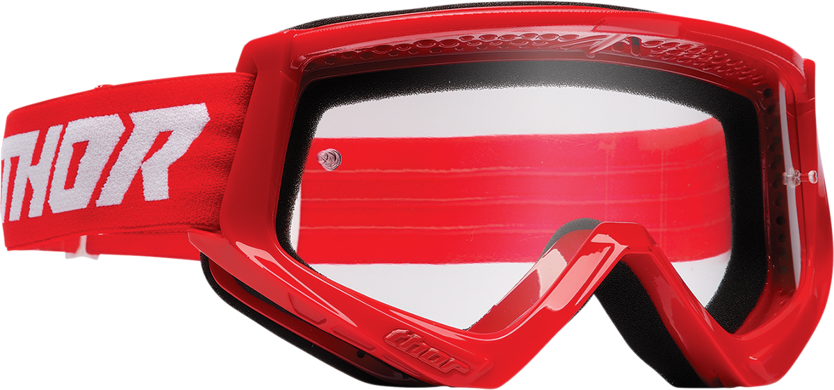 Youth Combat Goggle - Racer - Red/White