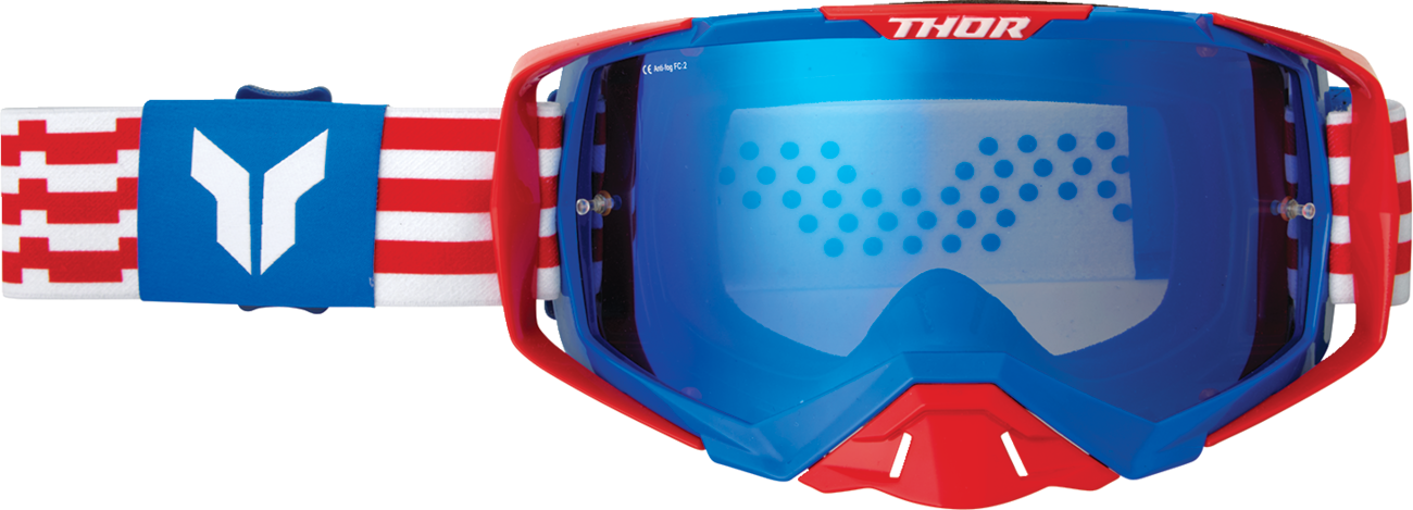 Activate Goggle - Patriot - Red/White/Blue - Blue Mirror Lens