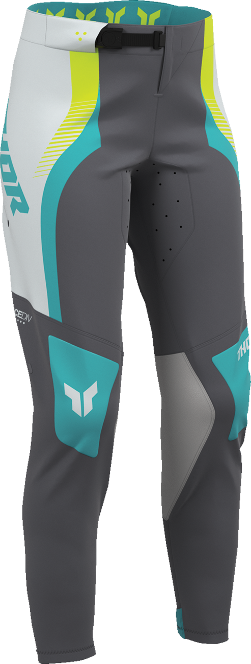 Women's Sportmode Velocity Pants - Gray/Aqua - US 5/6