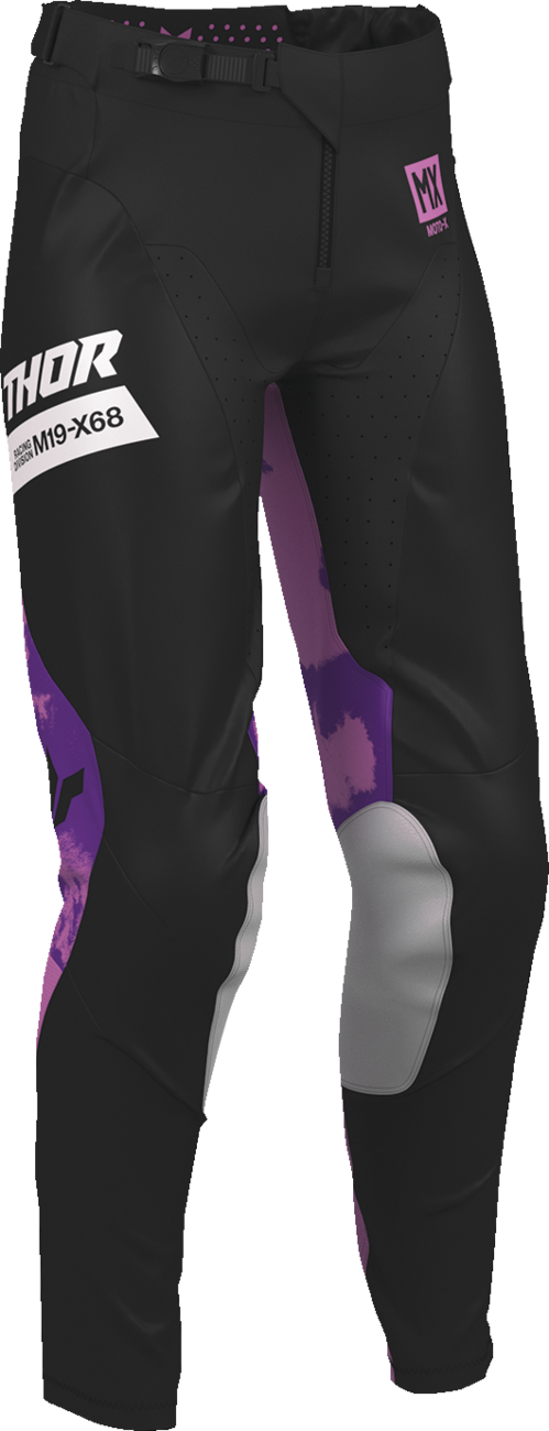 Women's Launchmode Bleach Pants - Black/Orchid - US 5/6