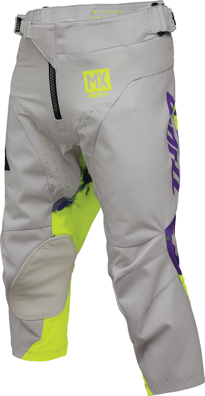 Youth Launchmode Bleach Pants - Gray/Acid - US 26