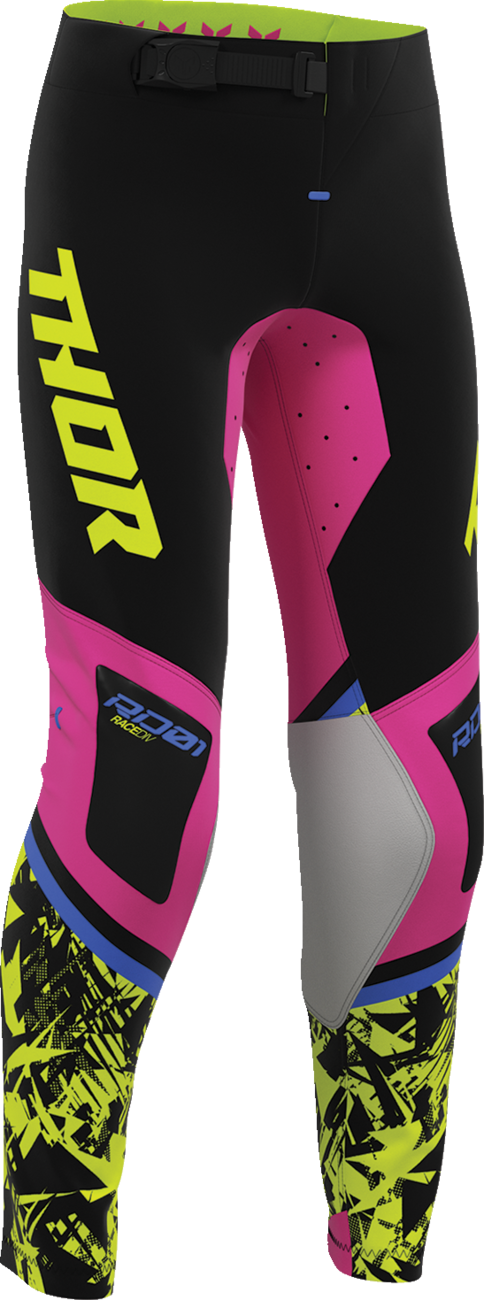 Youth Sportsmode Punk'd Pants - Black/Fuchsia - US 24