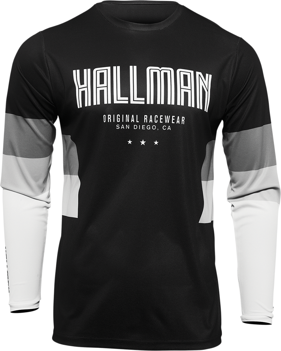 Hallman Differ Draft Jersey - Black/White - 3XL