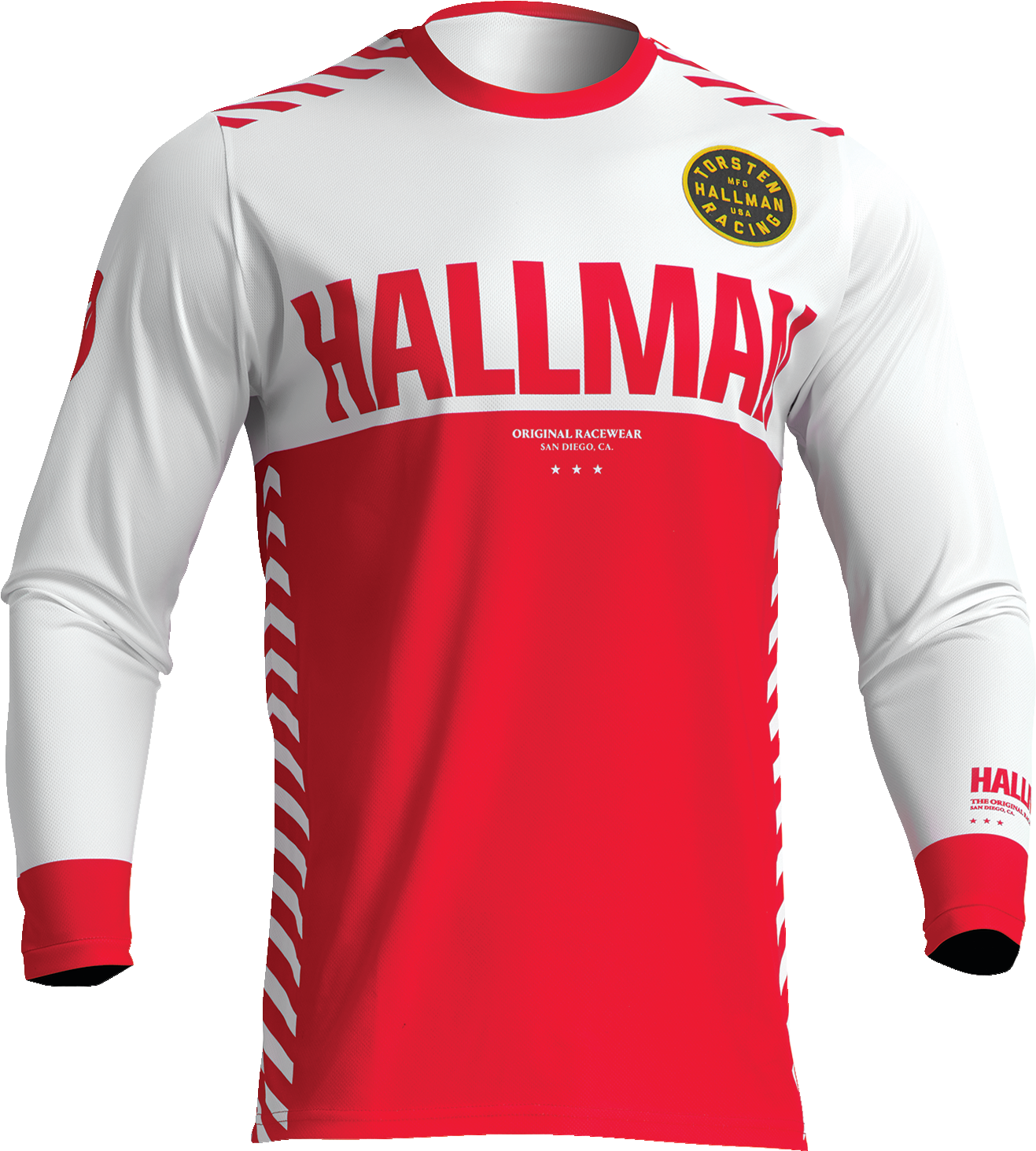 Differ Slice Jersey - White/Red - Small