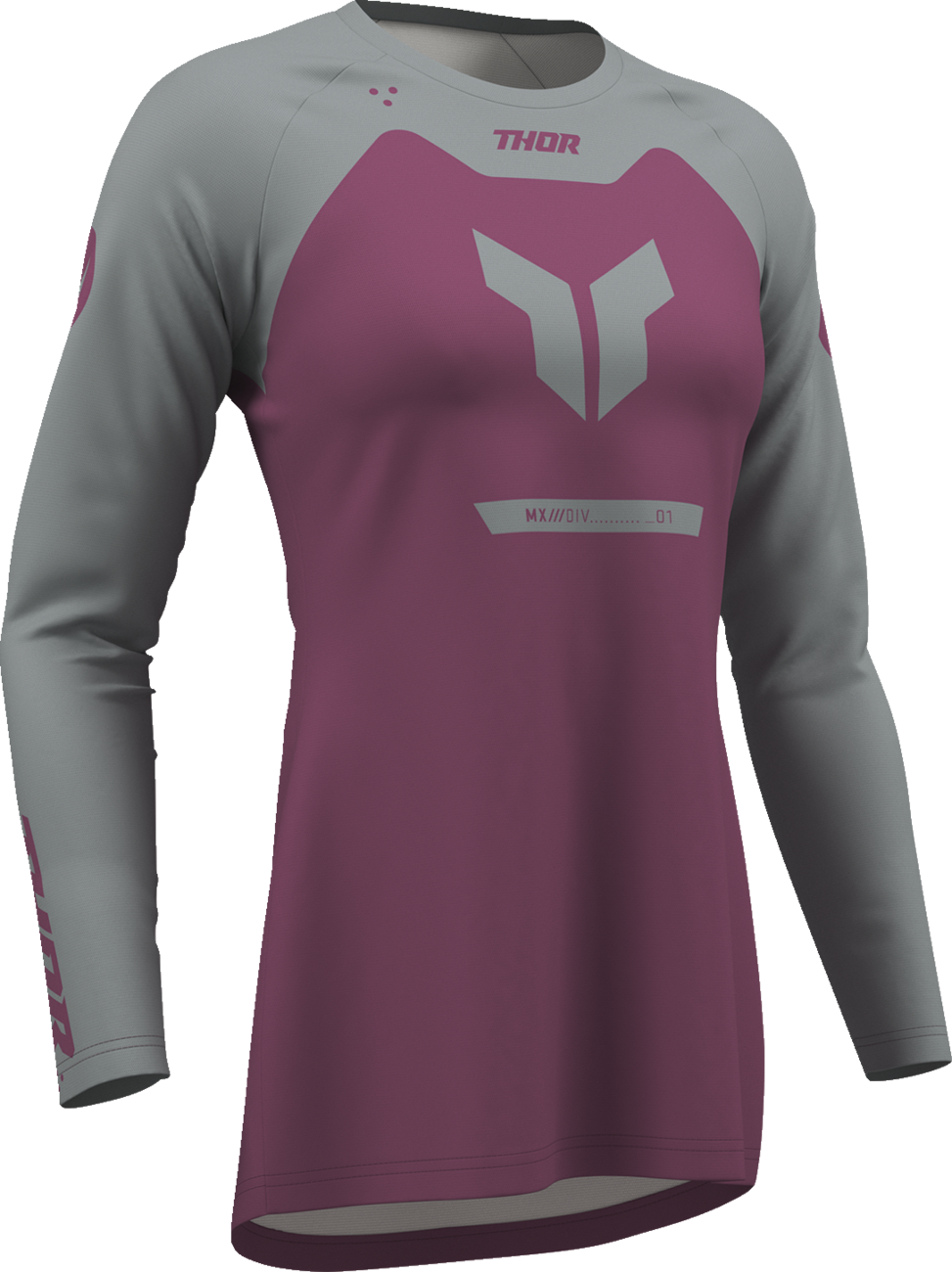 Women's Ridemode Menace Jersey - Purple/Gray - 2XL