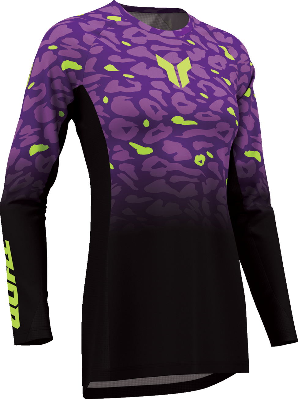 Women's Launchmode Spotted Jersey - Black/Purple - XL