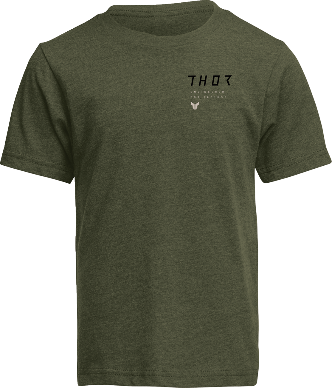 Youth Stamp T-Shirt - Olive - Large