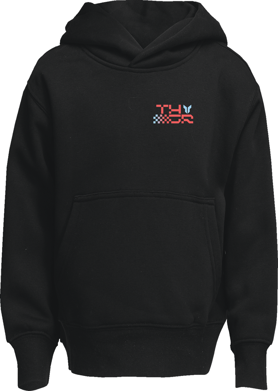 Youth Vantage Pullover Hoodie - Black - Small