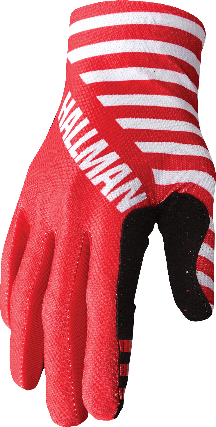 Mainstay Gloves - Slice - White/Red - Medium