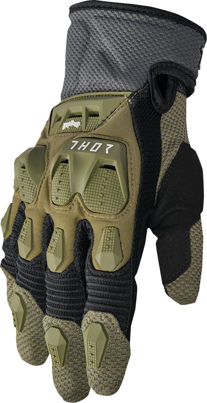 Terrain Gloves - Army/Charcoal - Large