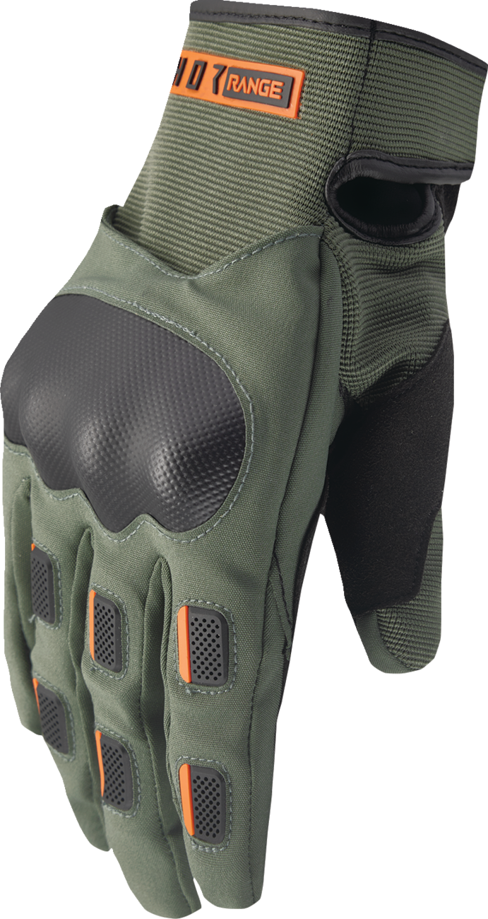 Range Gloves - Army/Orange - 3XL