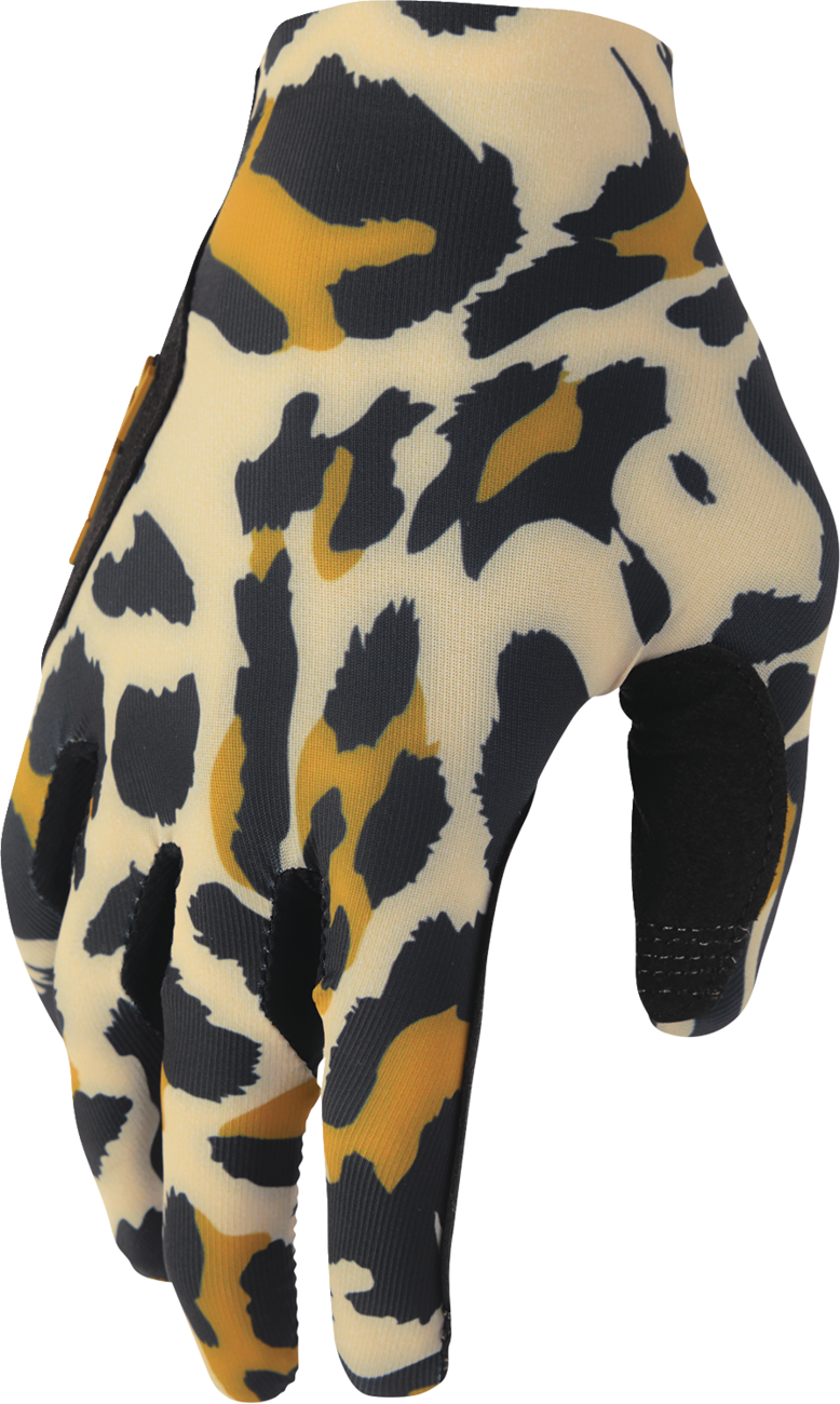 Women's Sportmode Cheetah Gloves - Tan/Black - XL
