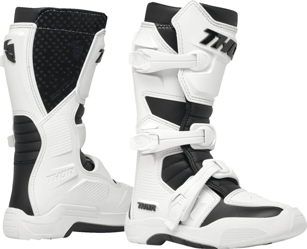 Youth Blitz XR Boots - White/Black - US 1