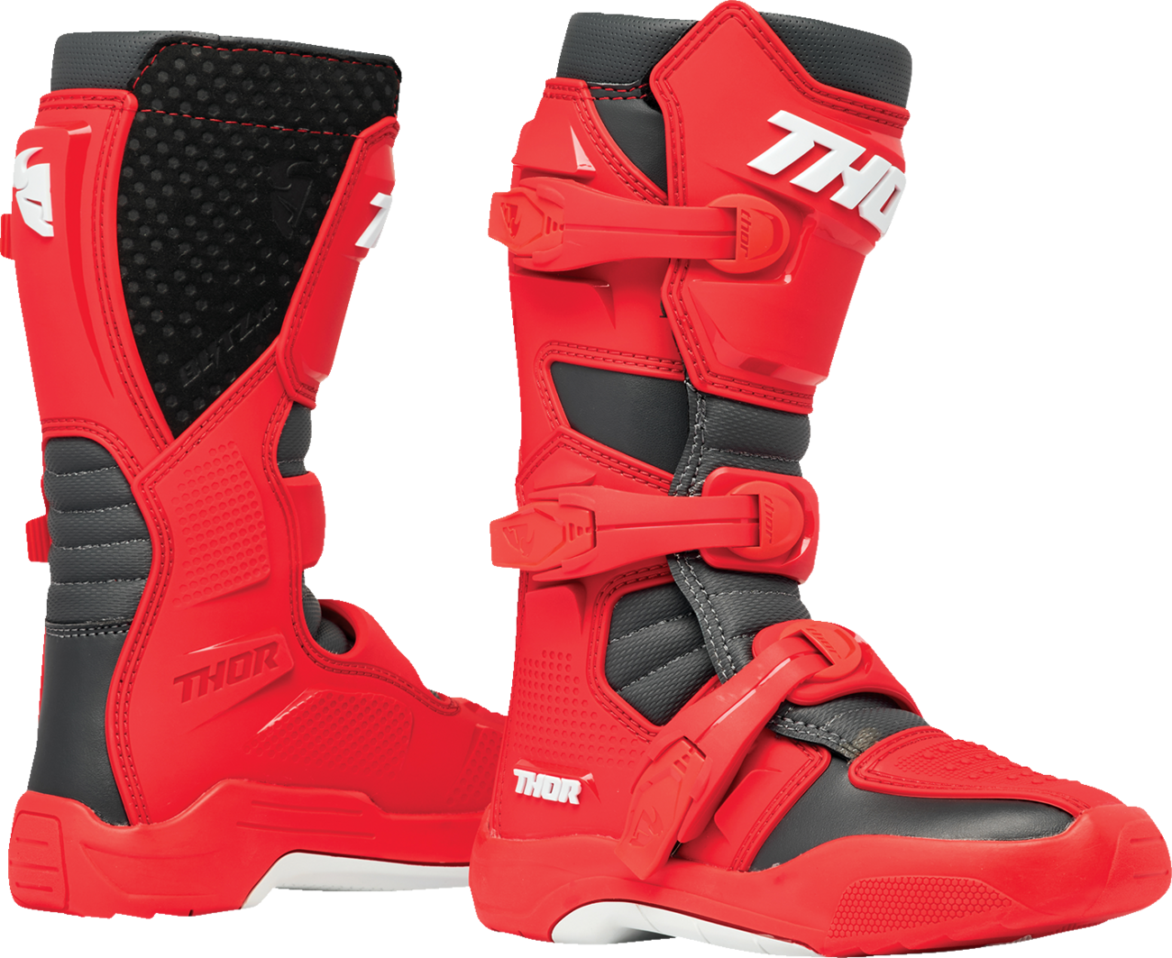 Youth Blitz XR Boots - Red/Charcoal - US 1