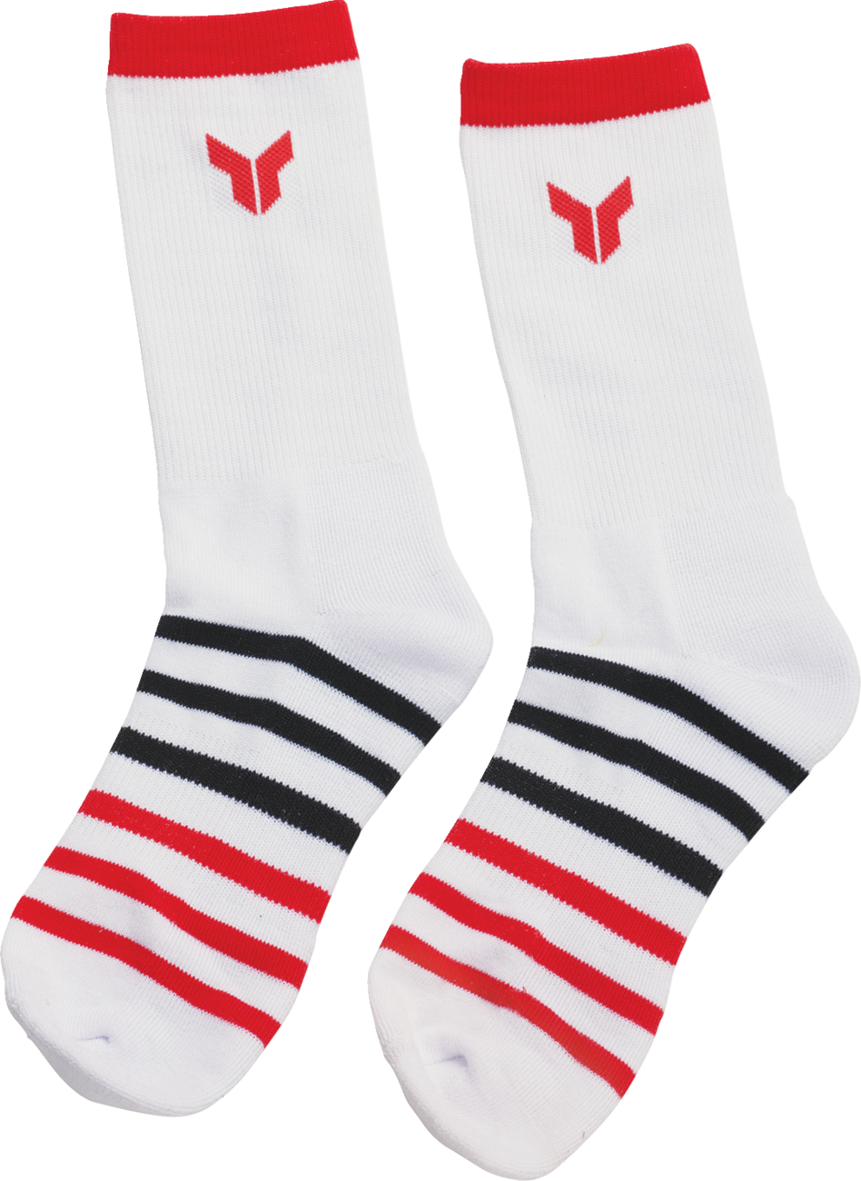 Crew Socks - White - Small/Medium - 3 Pack