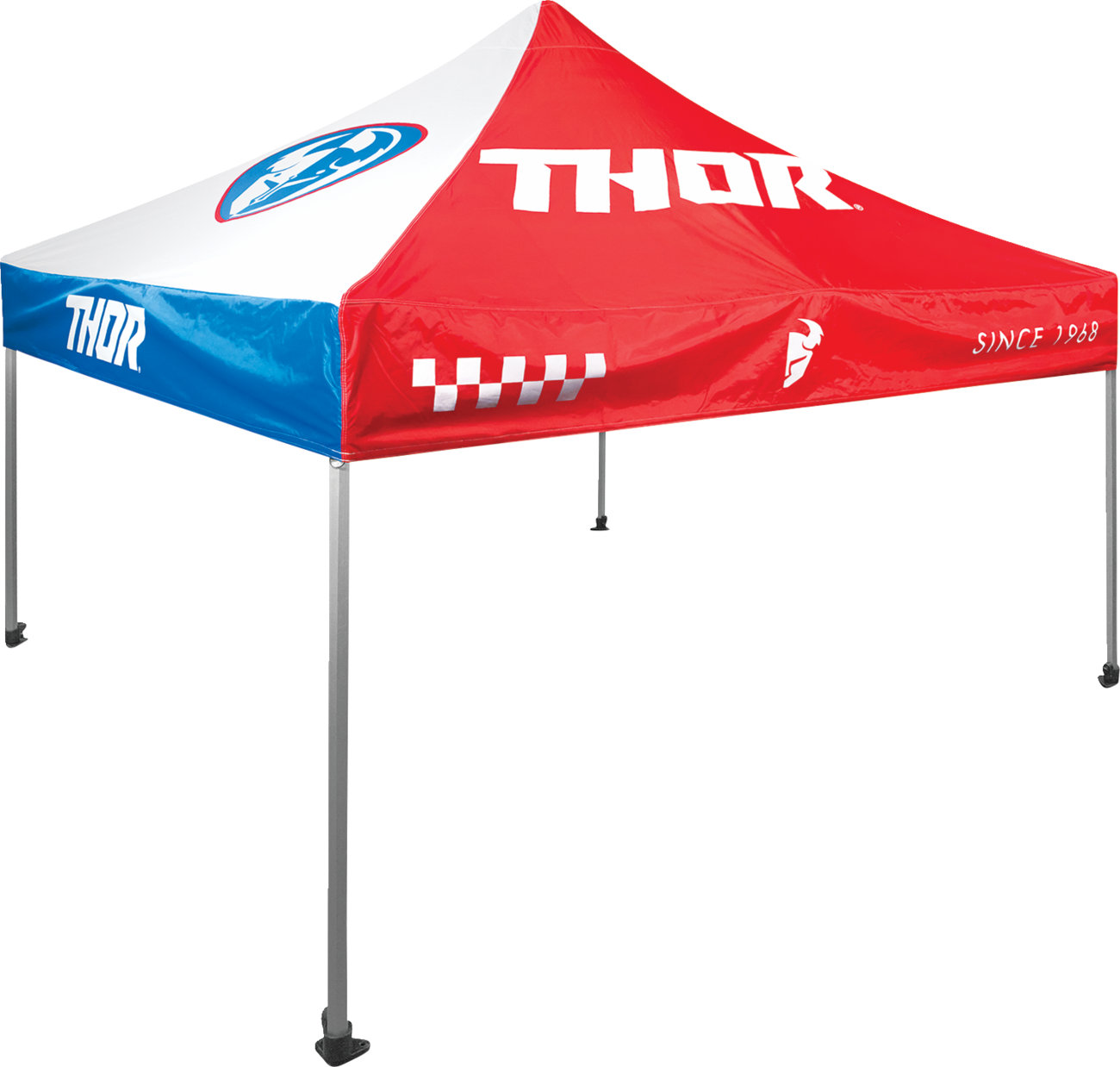 Collapsible Canopy Top - 10' x 10' - Red/White/Blue