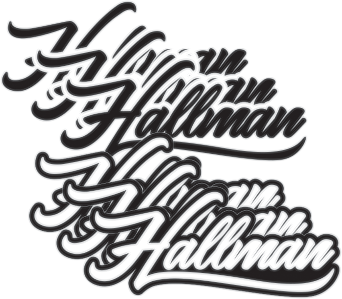Decal Sheet - Hallman - Original - 6 Pack
