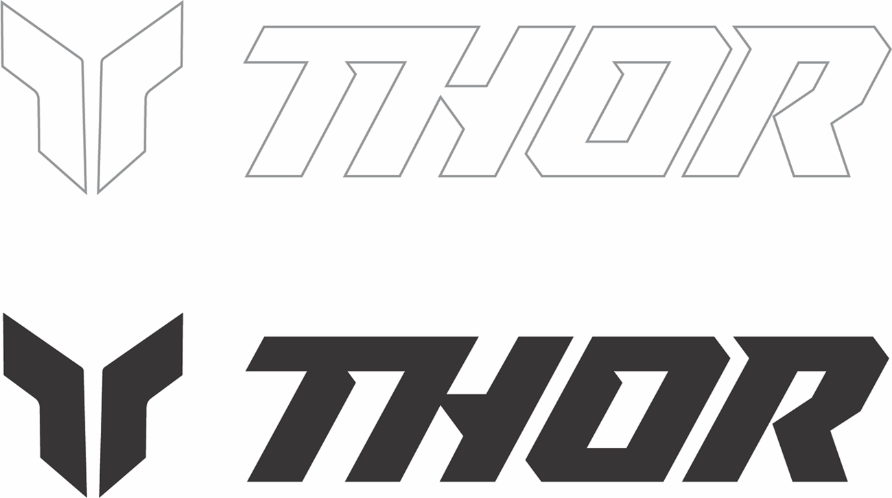 Decal Sheet - 9" - Black/White