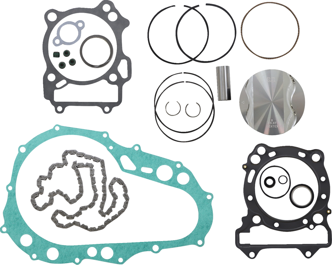 Top End Piston Kit - 89.97 mm - Arctic Cat | Kawasaki | Suzuki