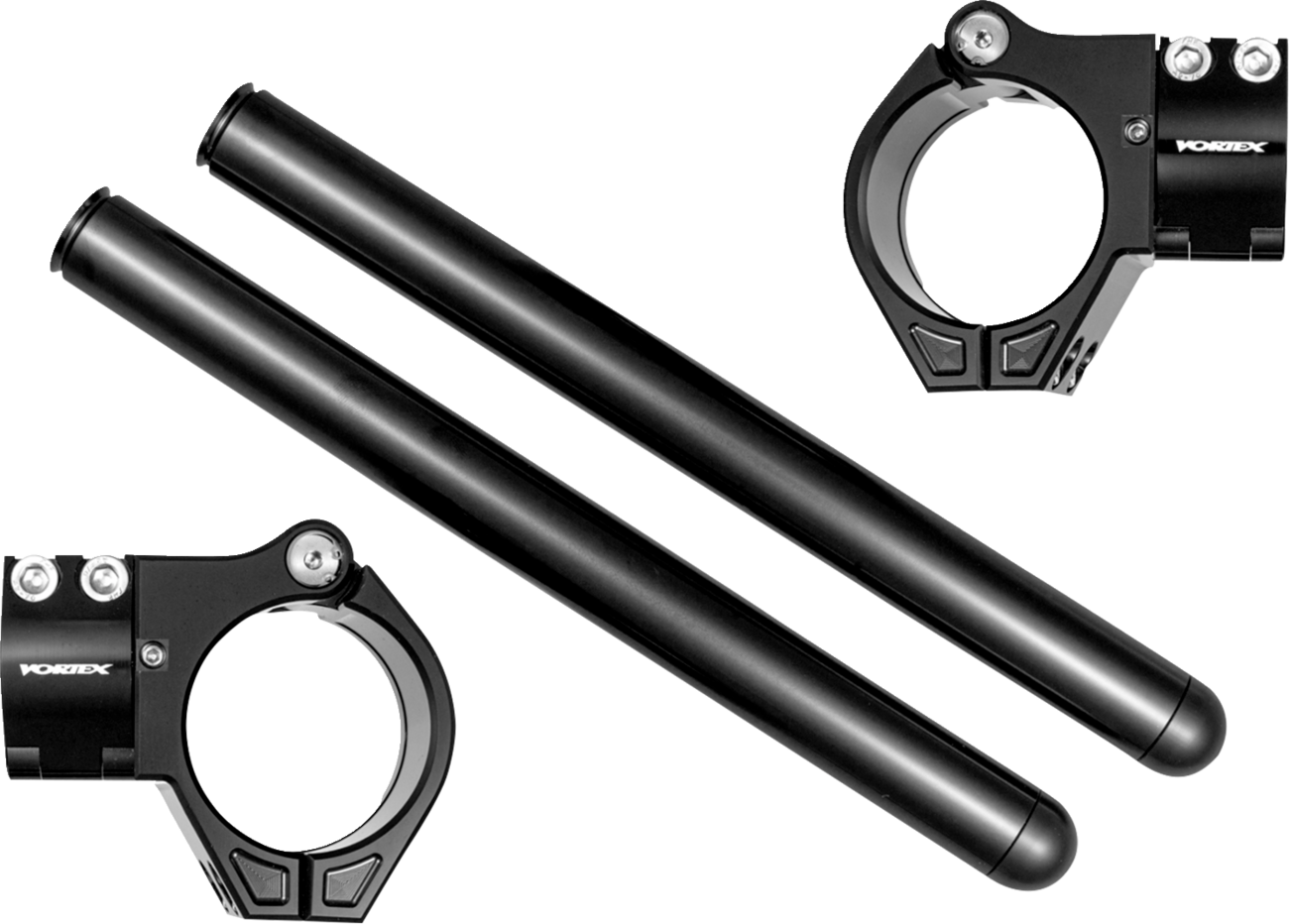 Replacement Clip-On Handlebar - Zero Offset - Black