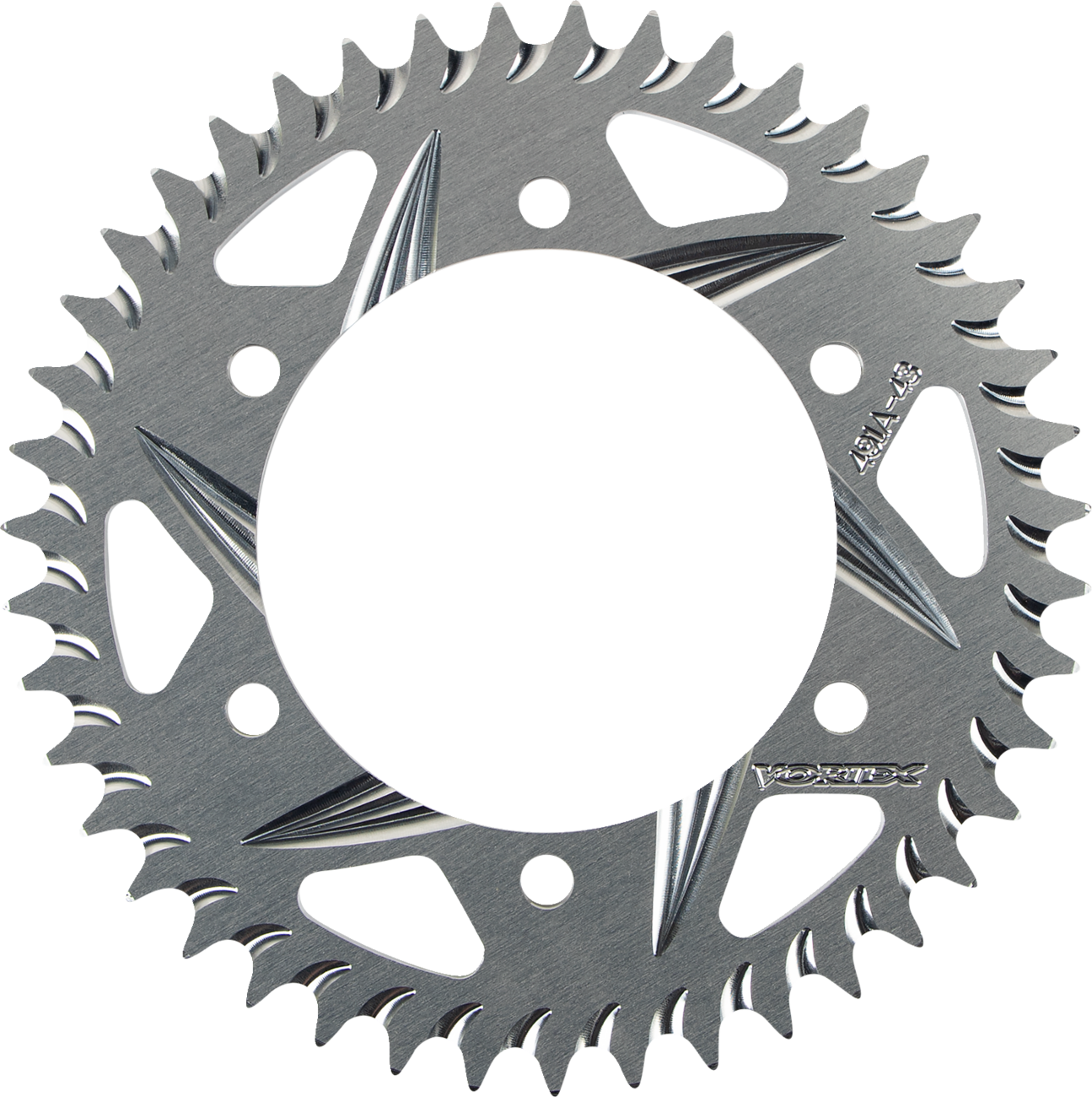 Aluminum Sprocket - Silver - Rear - 43 Tooth