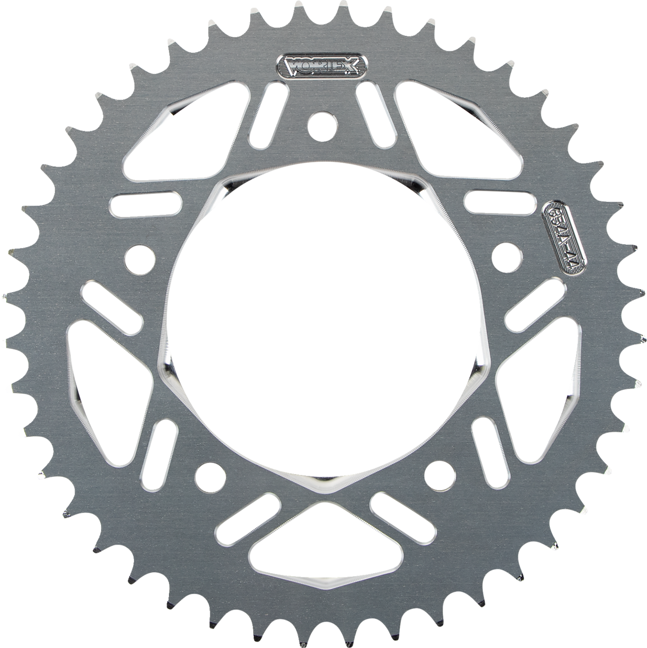 Aluminum Sprocket - Silver - Rear - 44 Tooth