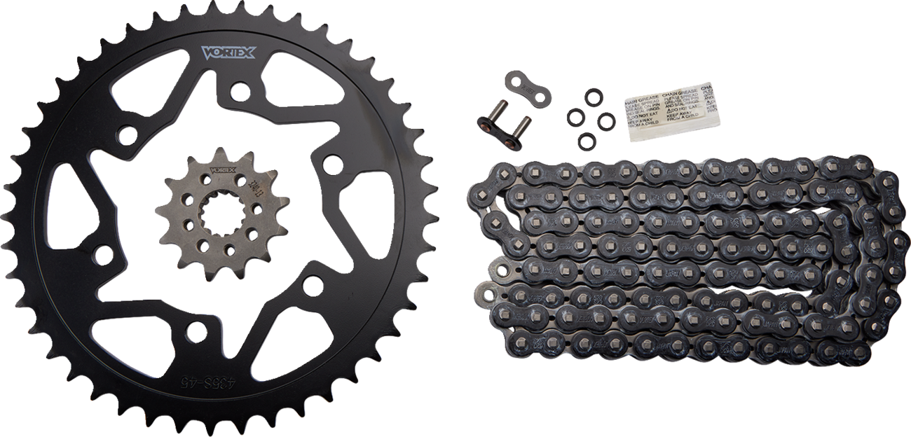 Chain and Sprocket Kit - HFRS - Black - Kawasaki EX 300 Ninja