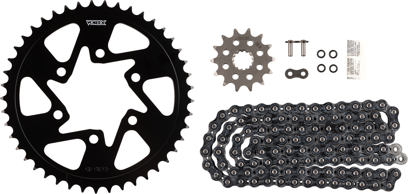 Chain and Sprocket Kit - HFRS - Black - Kawasaki ZX-6R/RR