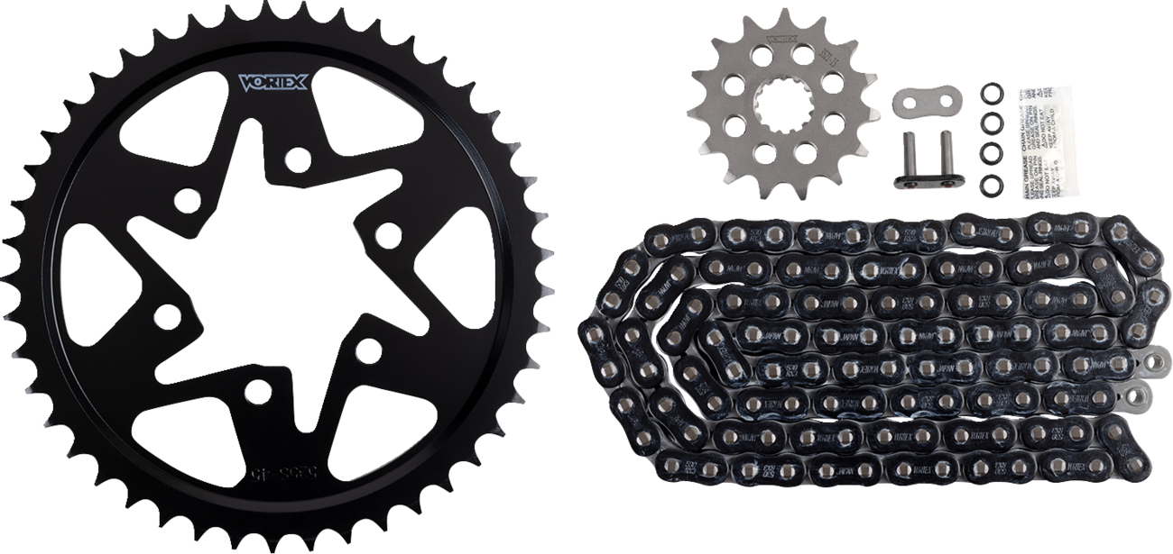 Chain and Sprocket Kit - WSS - Black - Suzuki GSF-1220