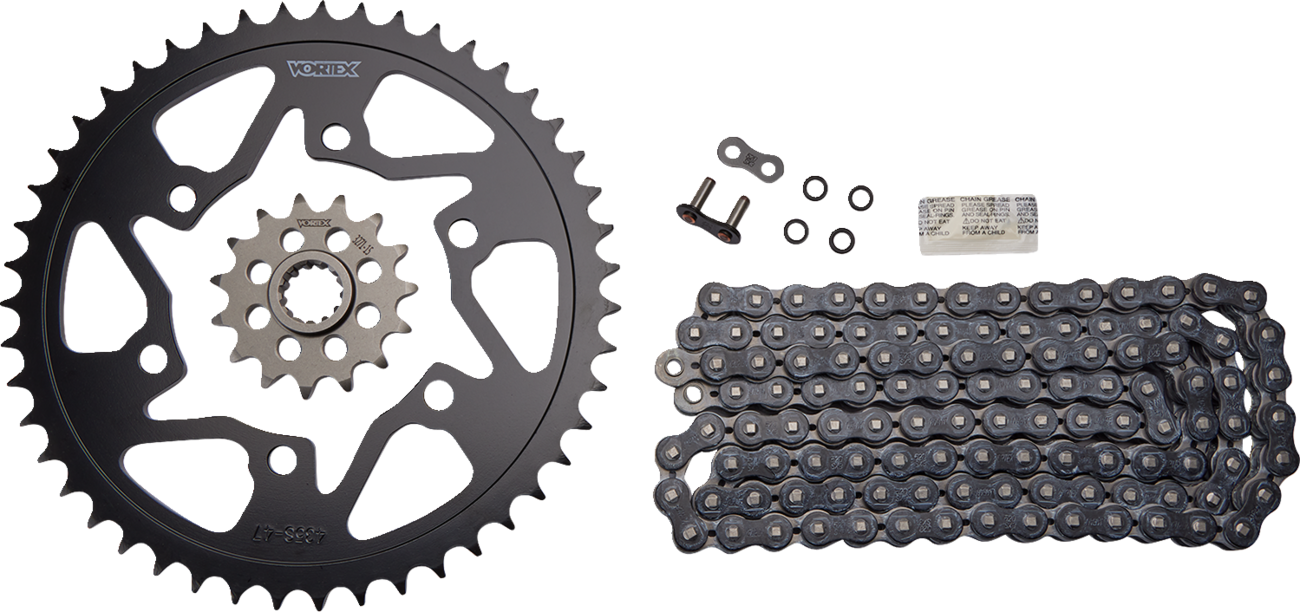 Chain and Sprocket Kit - HFRS - Black - Yamaha YZF-R6