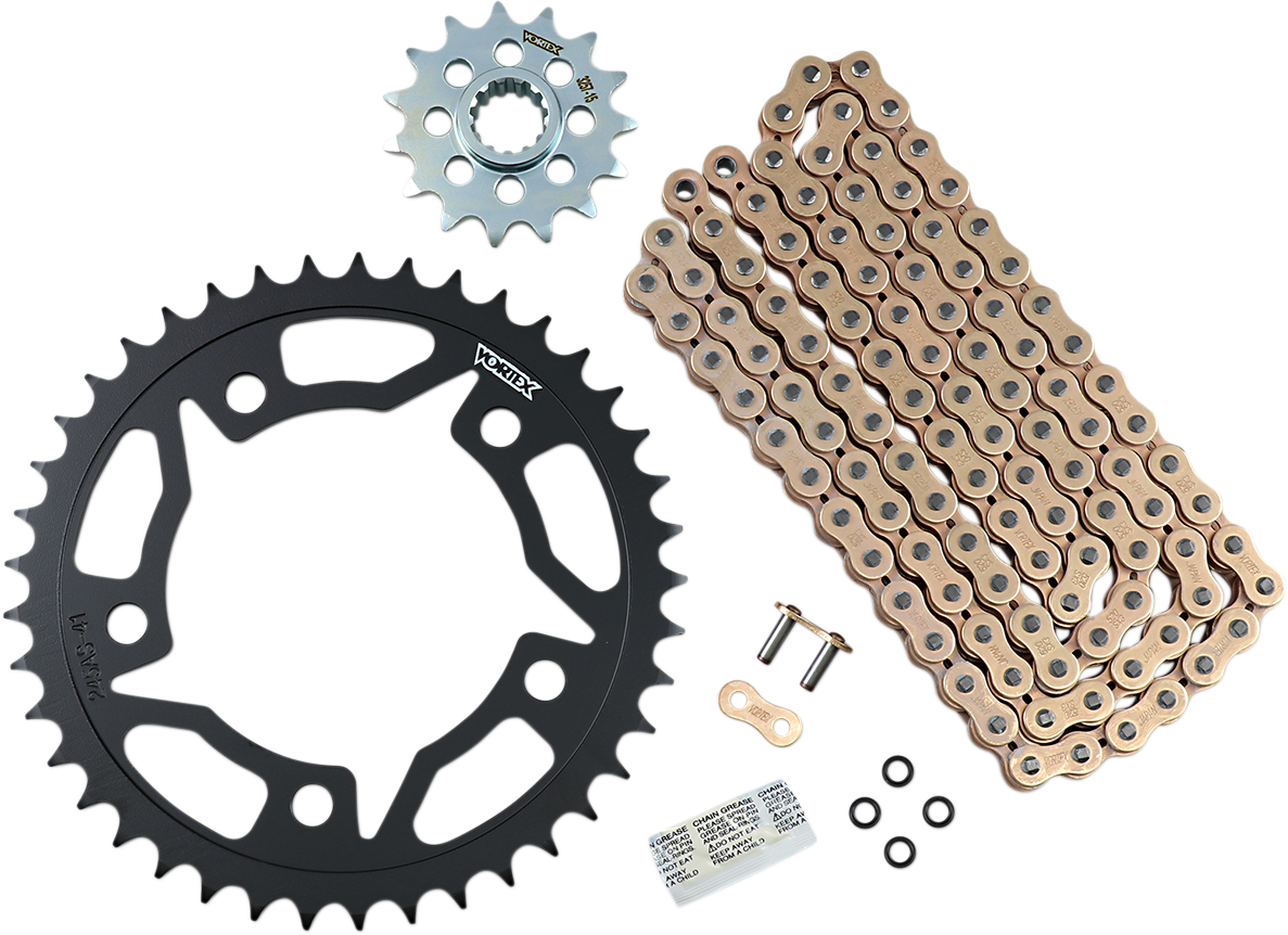 Chain and Sprocket Kit - WSS - Gold - Honda CBR500R