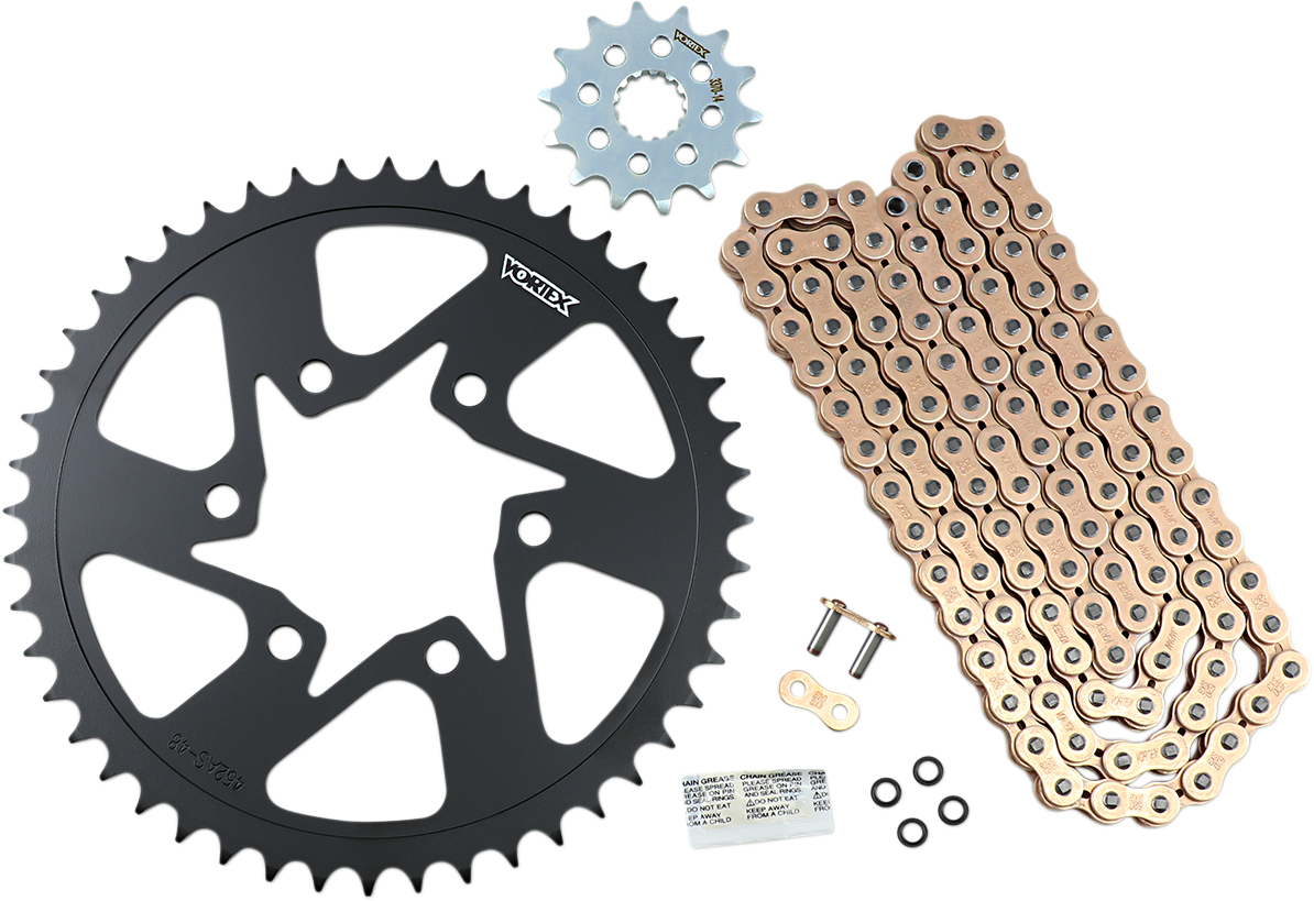 Chain and Sprocket Kit - HFRS - Gold - Kawasaki Z650/RS