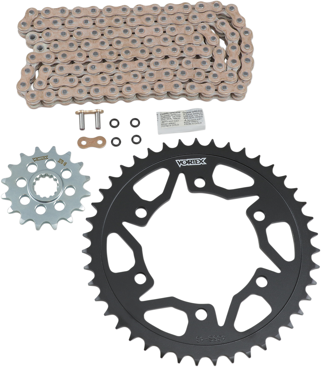 Chain and Sprocket Kit - WSS - Gold - Suzuki GSX-R600