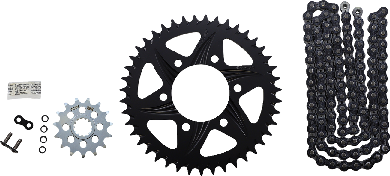 Chain and Sprocket Kit - GFRA - Black - Kawasaki Ninja ZX-6R