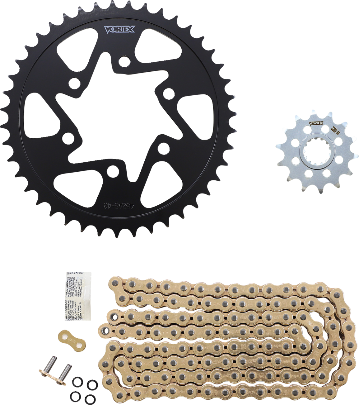 Chain and Sprocket Kit - GFRS - Black - Kawasaki Ninja ZX-6R