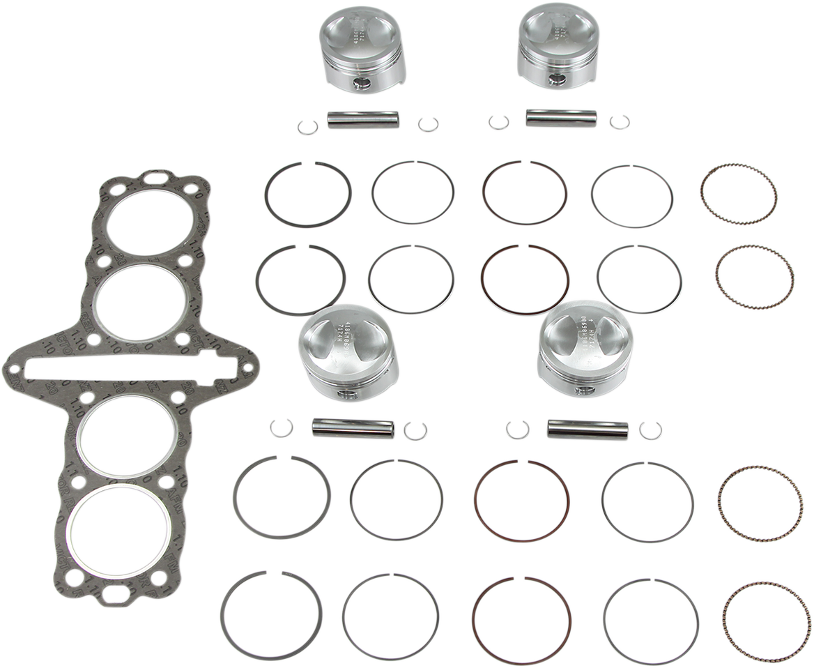 Piston Kit with Gasket - 69.00 mm - Kawasaki