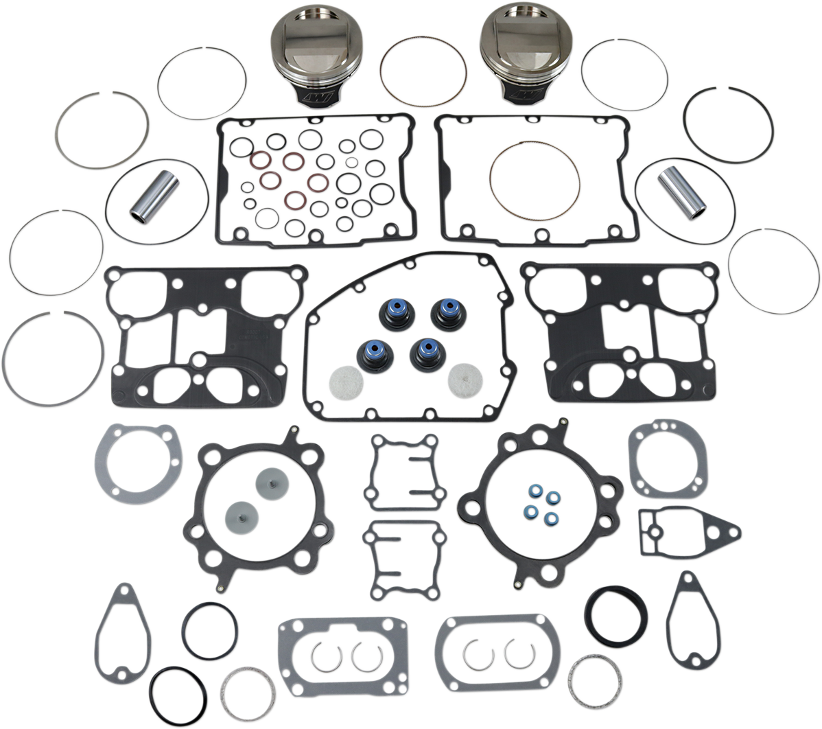 Piston Kit with Gasket - Standard - Twin Cam 88" Bored to 1550 cc (95 Cubic Inch)