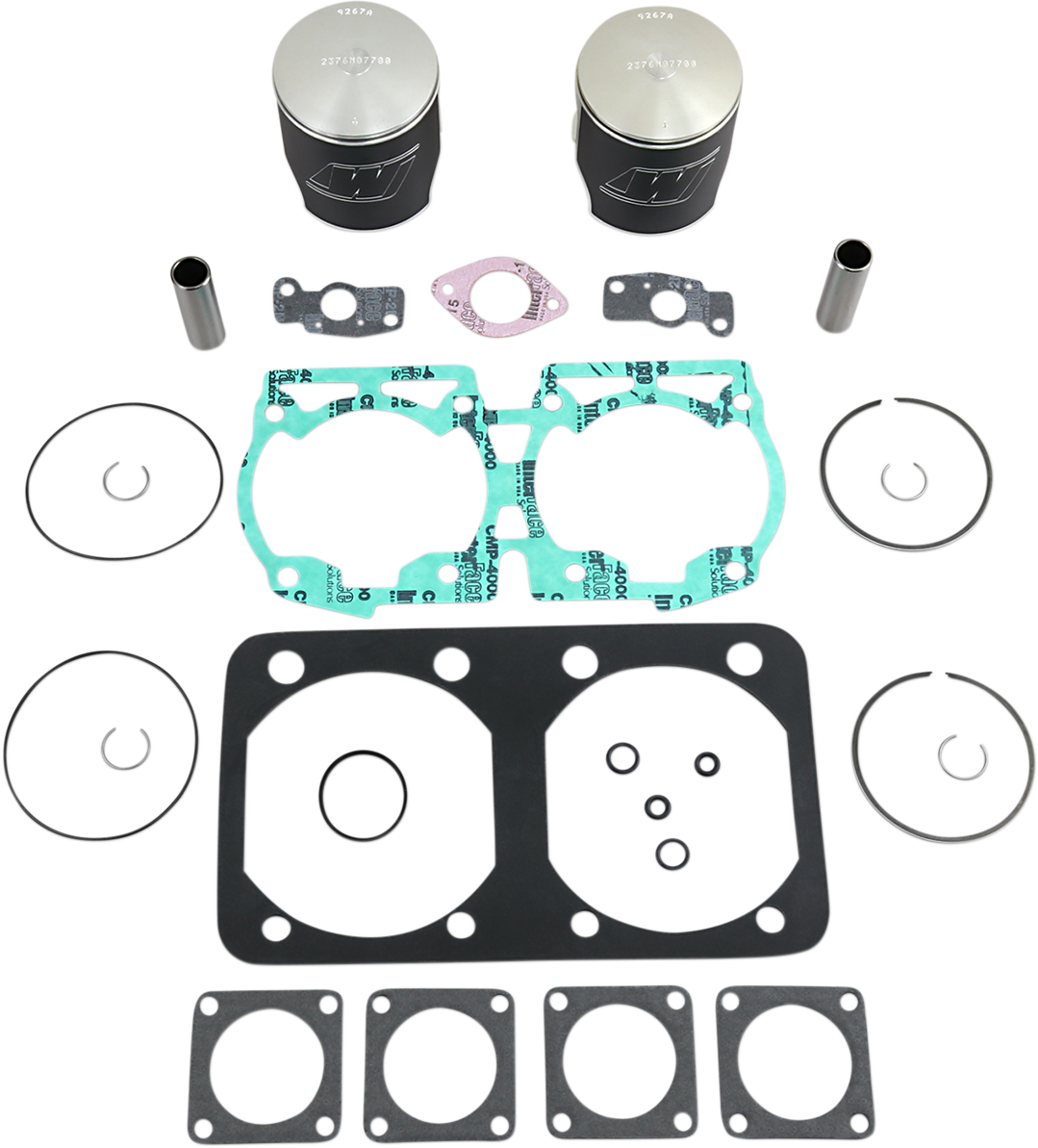 Piston Kit with Gaskets - 77.00 mm - 583 Engine Type - Ski-Doo