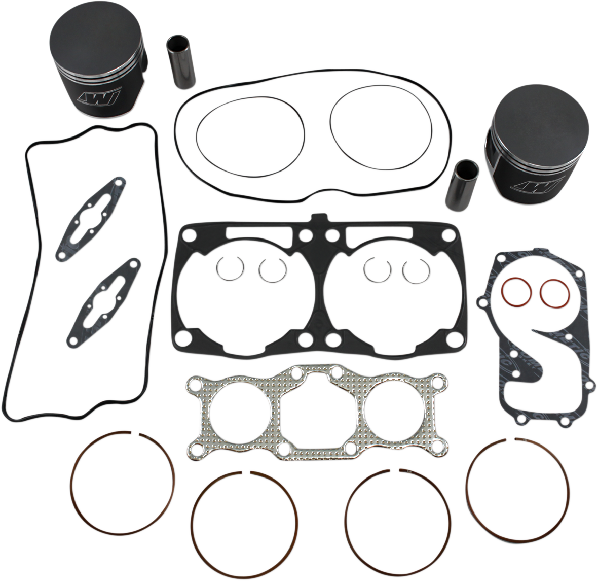 Piston Kit with Gaskets - 85.00 mm - Polaris Engine Type - Polaris