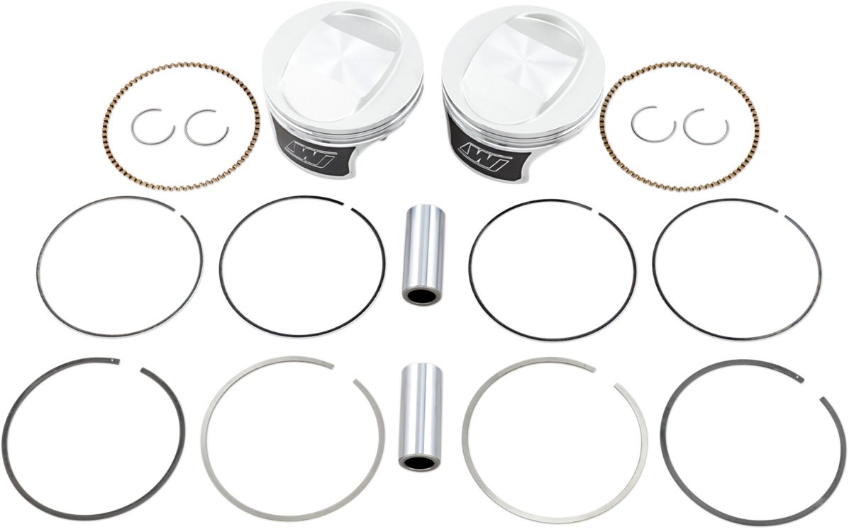 Tracker™ Series Piston Kit - 3.875" - 88 Cubic Inch Bored to 95 Cubic Inch - Standard - Twin Cam