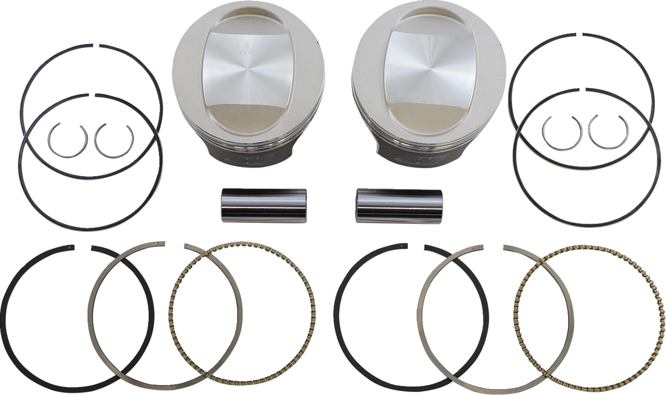 Tracker™ Series Piston Kit - 3.937" - 88/95 Cubic Inch Bored to 97 Cubic Inch - Standard - Twin Cam