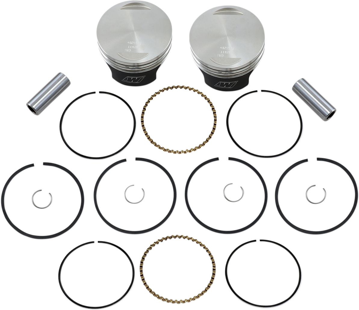 Tracker™ Series Piston Kit - 3.498"- 1340 cc 80 Cubic Inch - Standard - Evolution