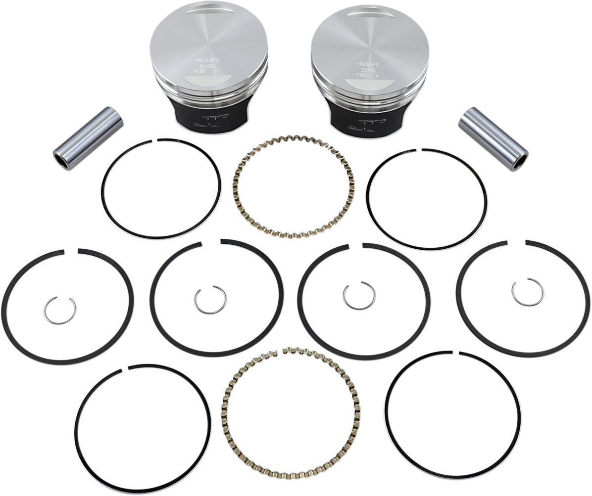 Tracker™ Series Piston Kit - 3.518" - 1340 cc 80 Cubic Inch - +0.020" - Evolution